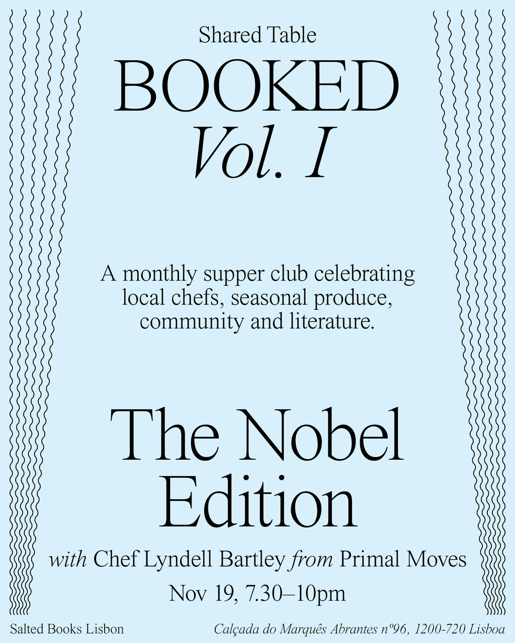 BOOKED — Vol. 1 (with Chef Lyndell, from PRIMAL CAFE)