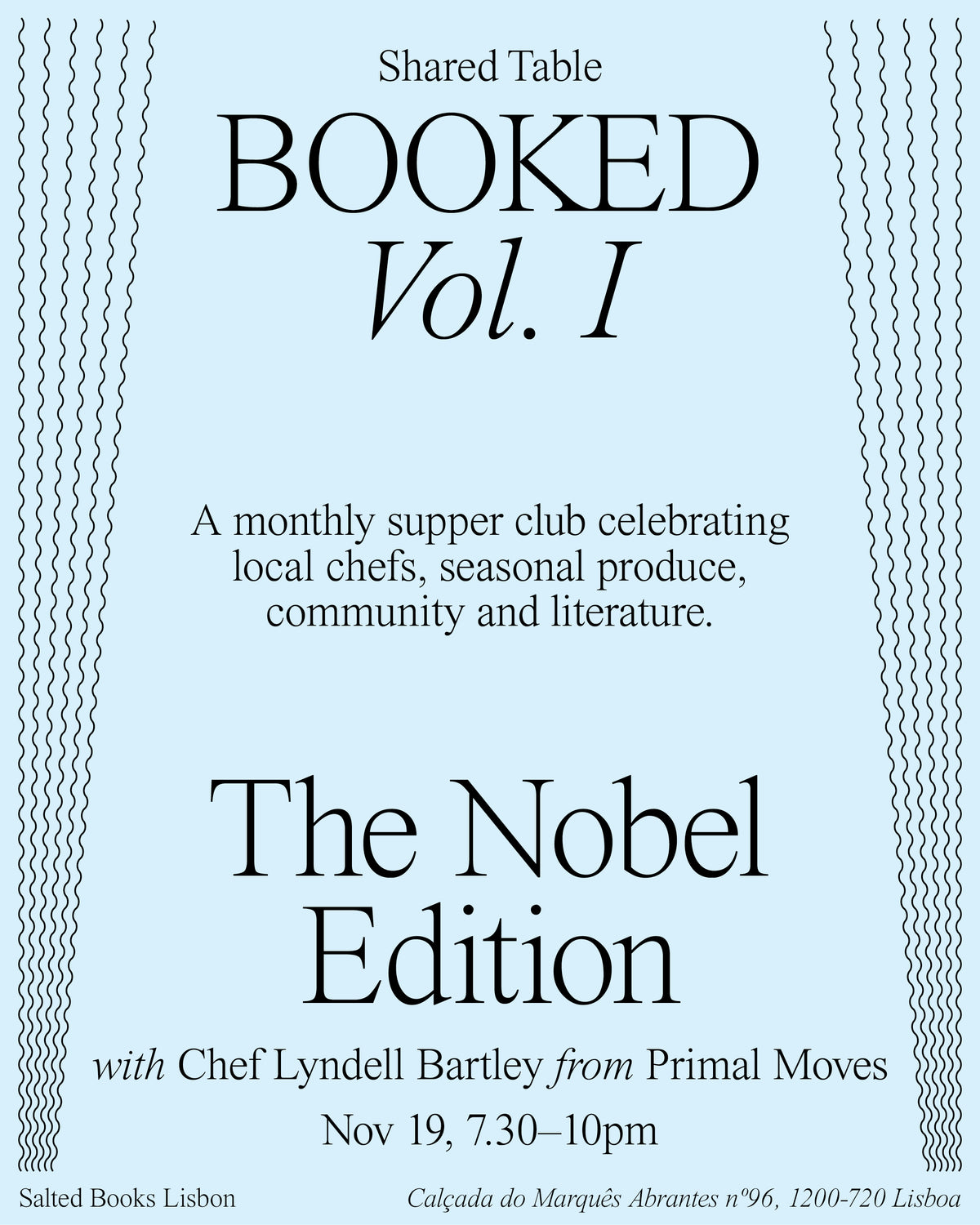 BOOKED — Vol. 1 (with Chef Lyndell, from PRIMAL CAFE)