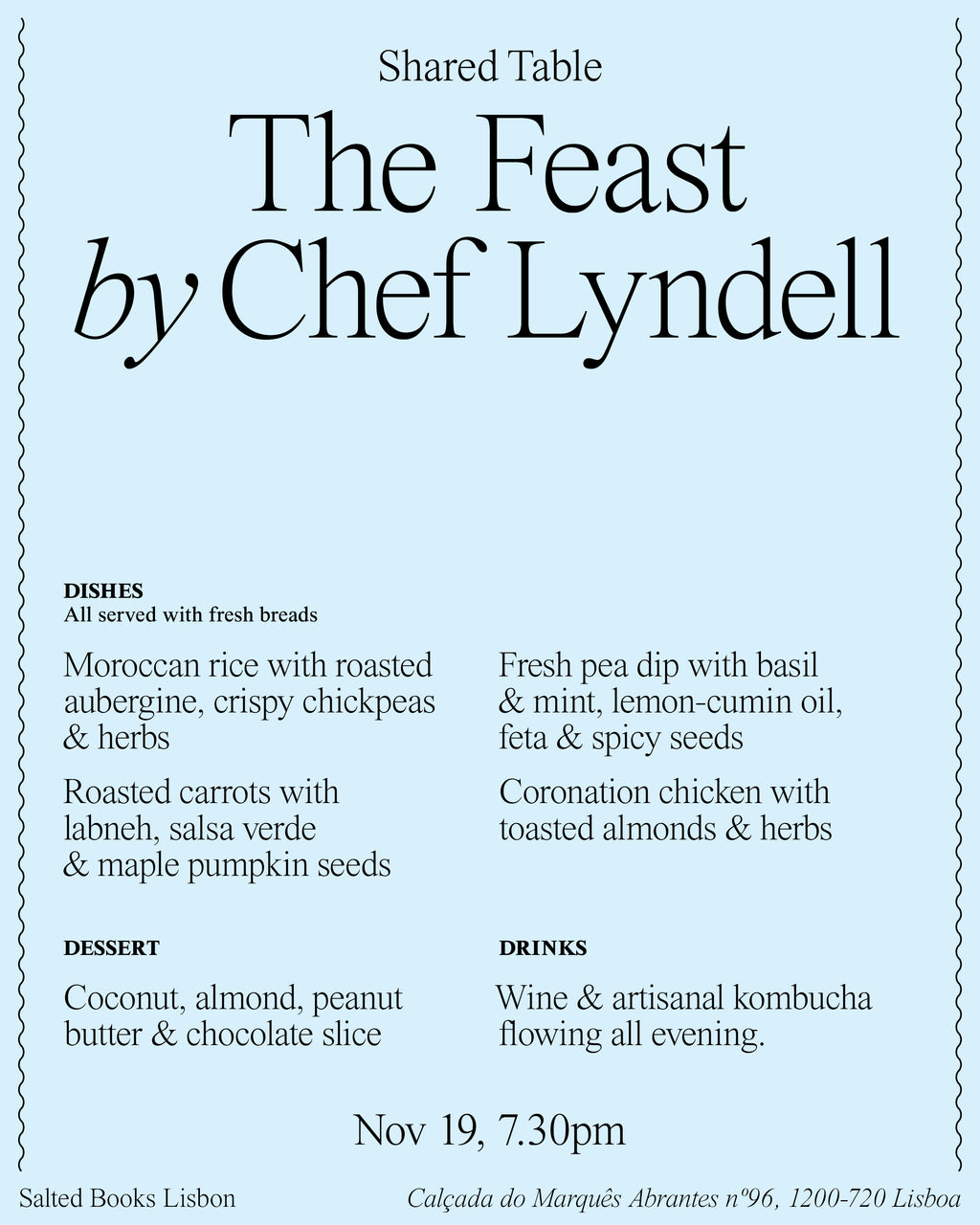 BOOKED — Vol. 1 (with Chef Lyndell, from PRIMAL CAFE)