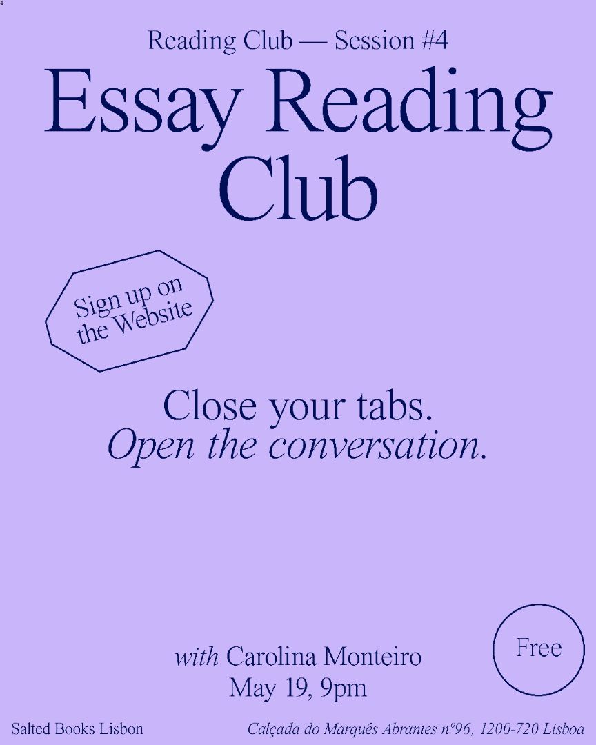 Essay Reading Club - Session #4