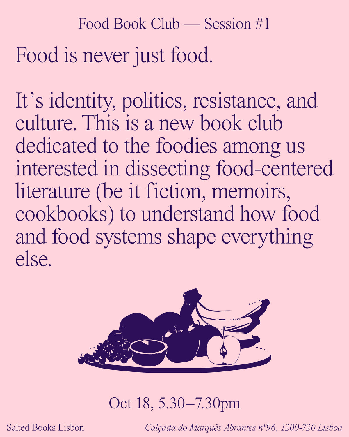 Food Literature Book Club - Session #1