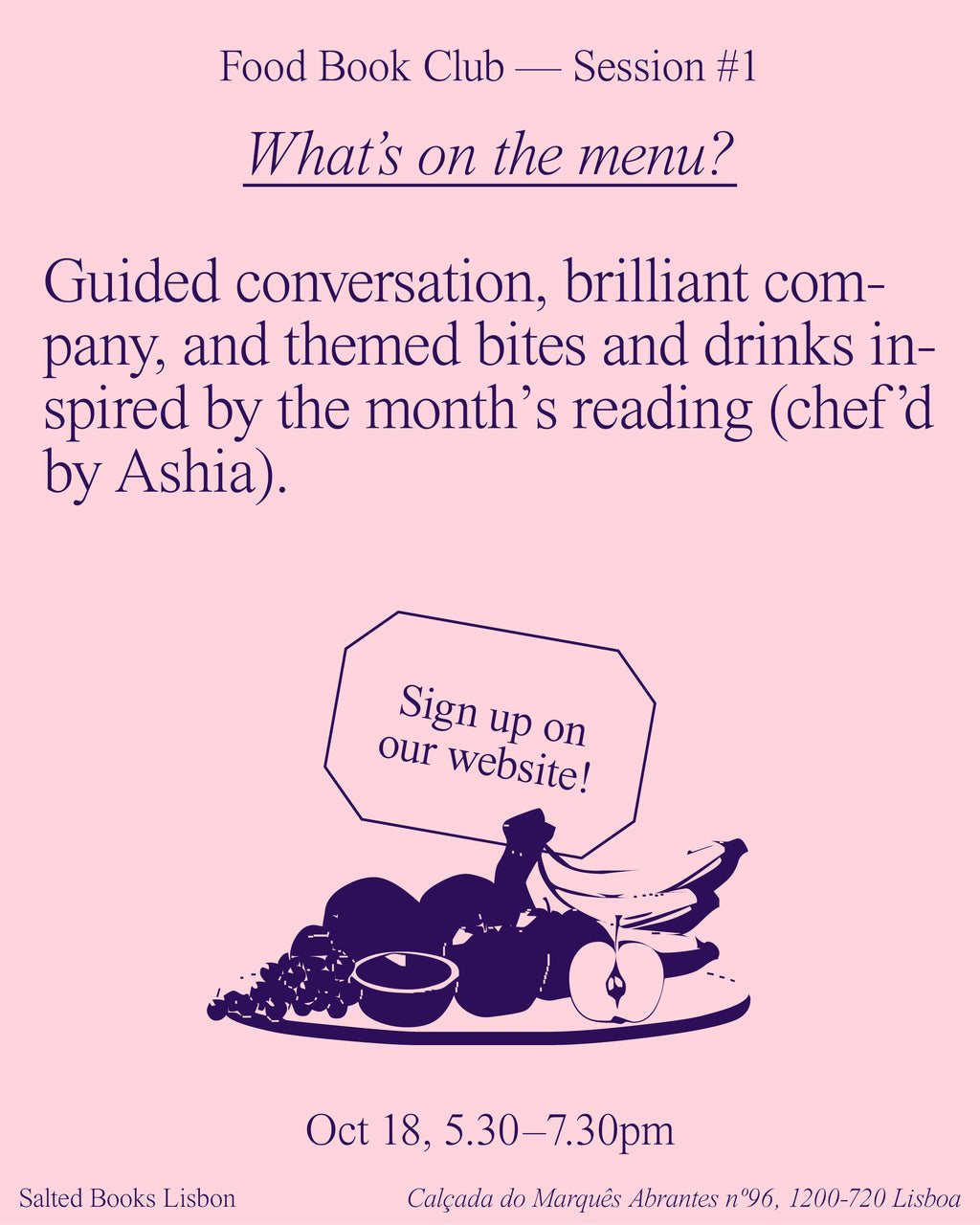 Food Literature Book Club - Session #1