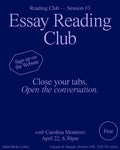 Essay Reading Club - Session #3