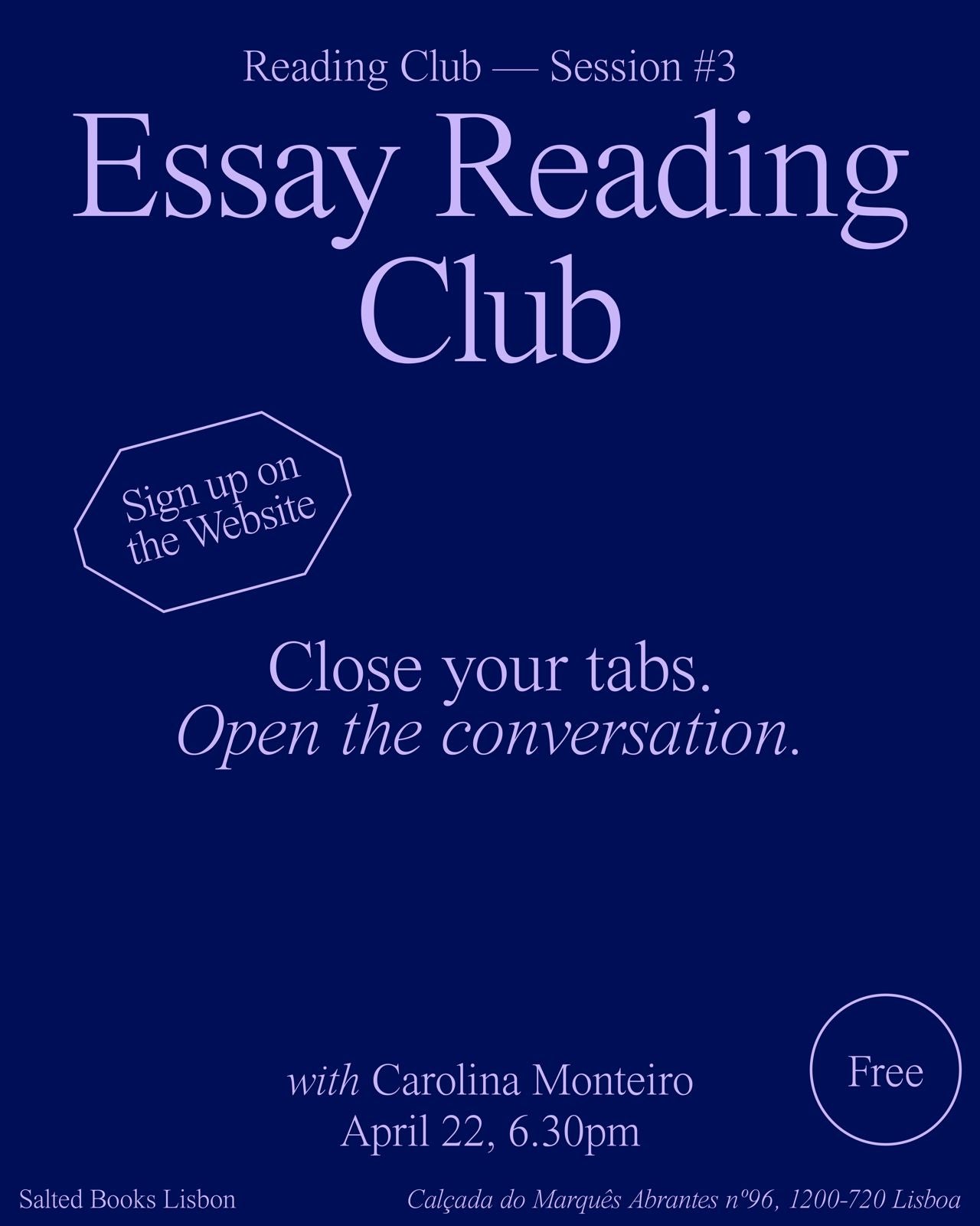 Essay Reading Club - Session #3