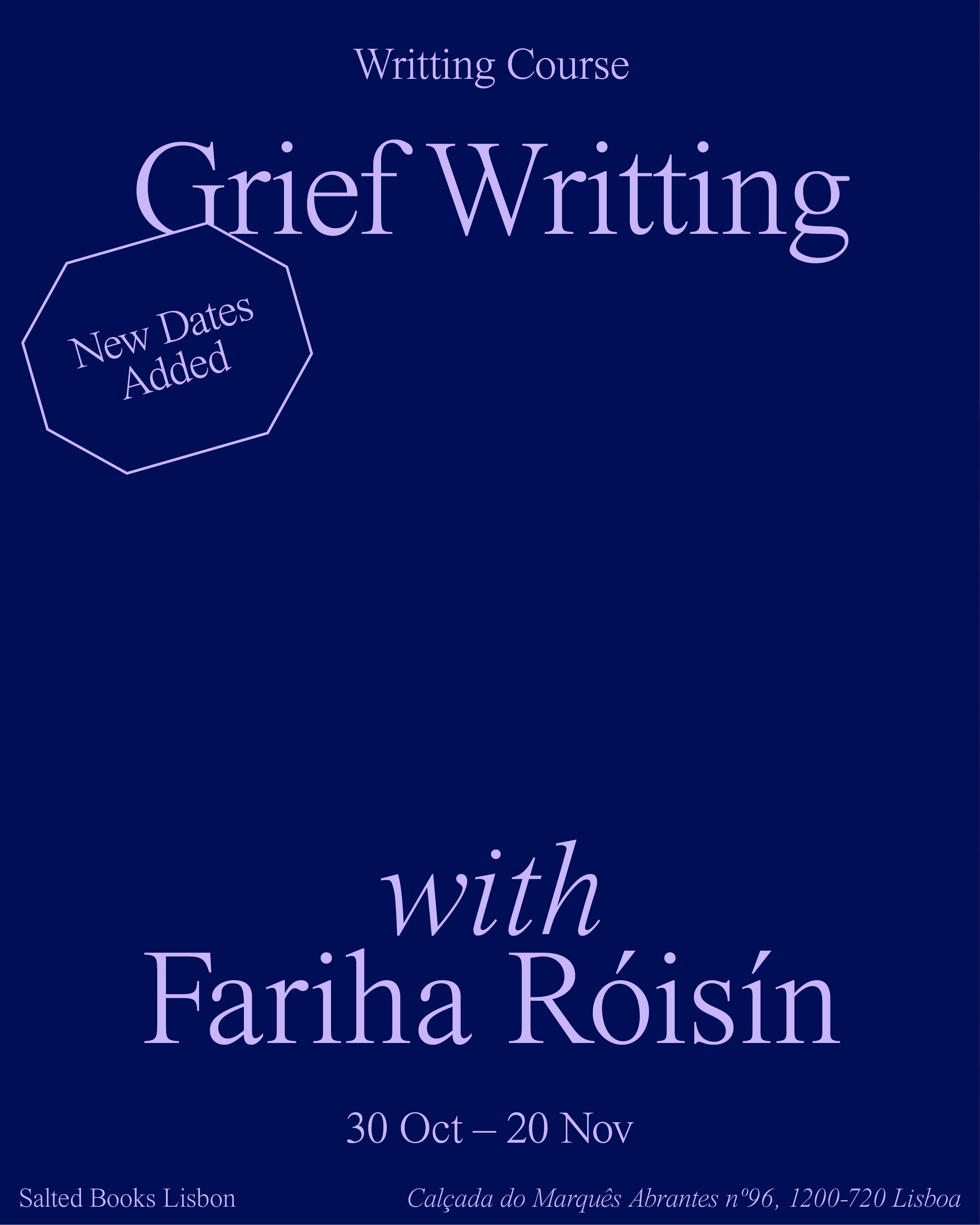 Grief Writings with  Fariha Róisín