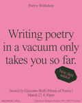 Poetry Workshop — Hosted by Giacomo Boffi