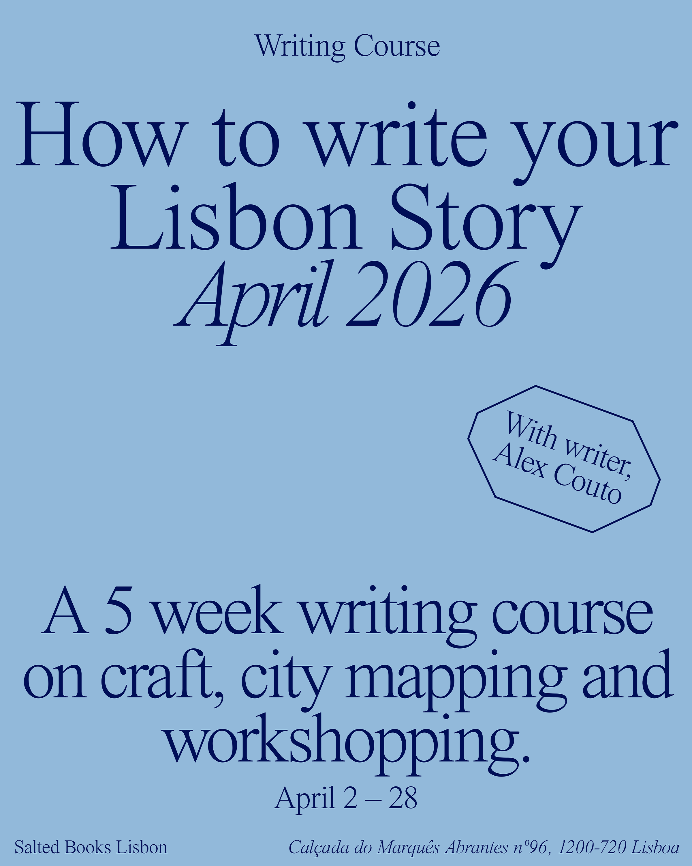 How to Write Your Lisbon Story Course