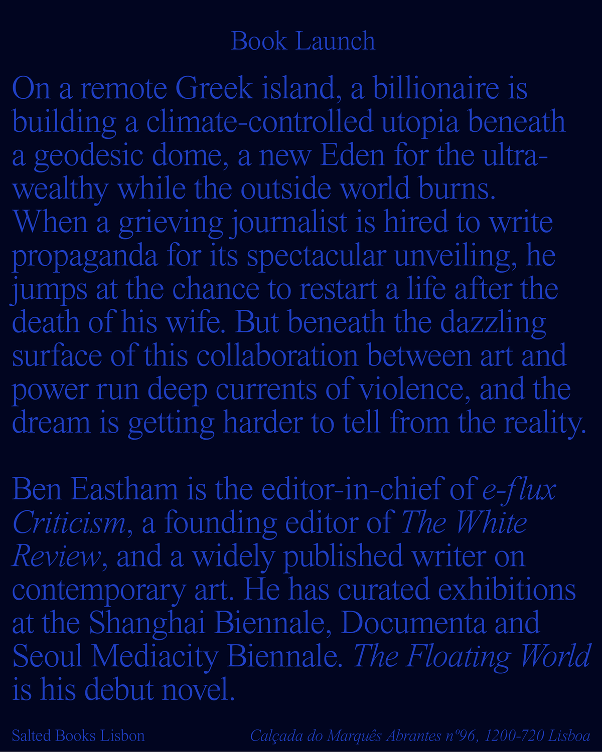 The Floating World Book Launch
