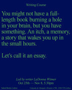 Assay the Essay — Writing Short-Course