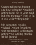 Starting to Write — A Fiction Masterclass